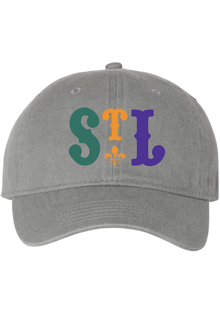 Series Six St Louis Mardi Gras Adjustable Hat - Grey