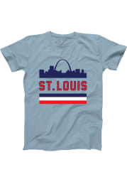 Series Six St Louis Light Blue Skyline Arch Short Sleeve T Shirt