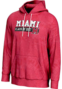 ProSphere Miami RedHawks Mens Red Class of 2027 Long Sleeve Hoodie