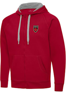 Antigua Phoenix Rising FC Mens Red Victory Long Sleeve Full Zip Jacket