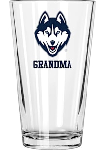 UConn Huskies Grandma 16 oz Pint Glass - White