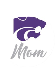 Purple K-State Wildcats 3&quot; Mom Button