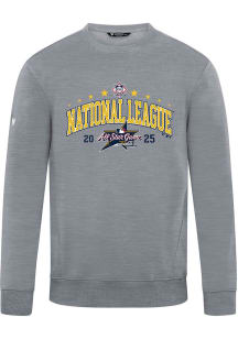 Levelwear  Mens Grey Zane 25 MLB ASG Long Sleeve Crew Sweatshirt