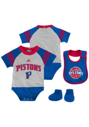 Detroit Pistons Baby White Little Player Set
