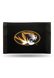 Missouri Tigers Nylon Black Mens Trifold Wallet