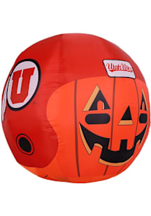 Utah Utes Orange Outdoor Inflatable self inflate jack o lantern with team helmet and name