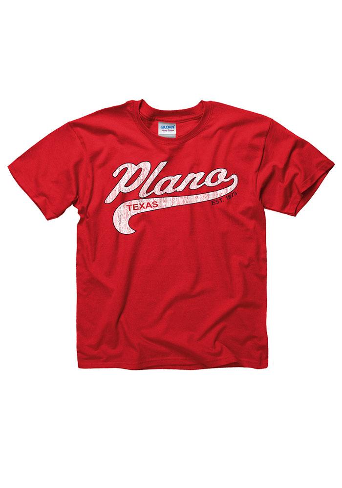 Plano Youth Red City Tailsweep Short Sleeve T Shirt