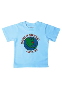 Pennsylvania Infant Someone Loves Me Short Sleeve T-Shirt Light Blue