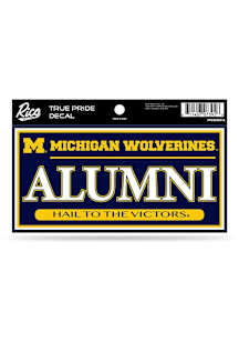 Michigan Wolverines True Pride Alumni Auto Decal - Yellow