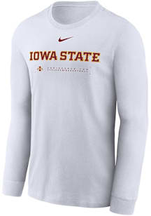 Nike Iowa State Cyclones White Legend Shooting Long Sleeve T-Shirt