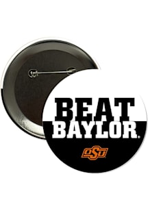 Oklahoma State Cowboys BEAT Baylor 3" Button - Orange