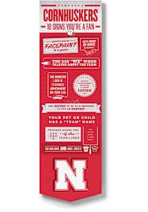 Nebraska Cornhuskers Wall Art Sign - Red