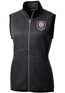 Cutter and Buck Orlando City SC Womens Charcoal Mainsail Vest