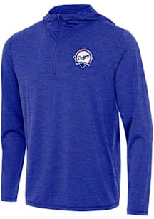 Antigua Los Angeles Dodgers Mens Blue Back to Back World Series Champions Tidy Long Sleeve Qtr Zip..