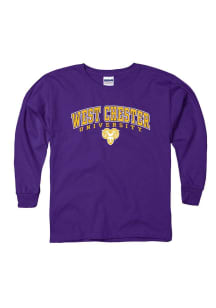 West Chester Golden Rams Youth Purple Midsize Arch Long Sleeve T-Shirt