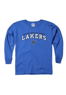 Grand Valley State Lakers Youth Blue Arch Long Sleeve T-Shirt