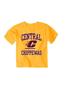 Central Michigan Chippewas Infant #1 Short Sleeve T-Shirt Gold