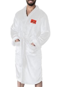 Cleveland Browns White #1 Dad Silk Touch Bathrobes