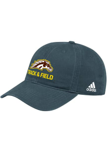 Adidas Black Western Michigan Broncos Track &amp; Field Washed Slouch Adjustable Hat