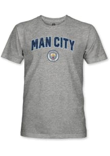 Manchester City FC Grey Arch Mascot Short Sleeve Fashion T Shirt