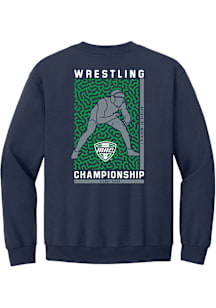 Summit Sportswear MAC Mens Navy Blue Wrestling Championship 2026 Long Sleeve Crew Sweatshirt