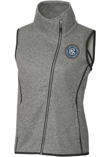 Cutter and Buck New York City FC Womens Grey Mainsail Asymmetrical Vest