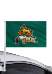 Wright State Raiders 11x16 Car Flag - Green