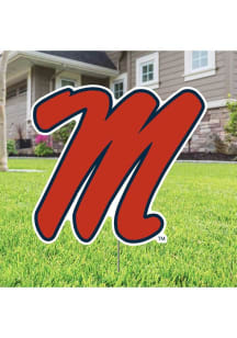Ole Miss Rebels Script Yard Sign - Red