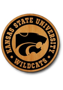 Purple K-State Wildcats 4 pack Alder Wood Coaster