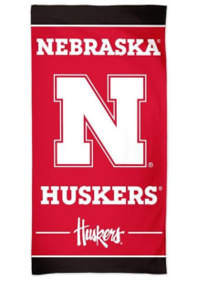 Red Nebraska Cornhuskers Fiber 30&quot; x 60&quot; Beach Towel
