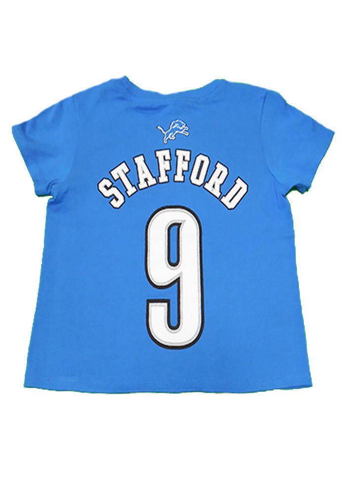 Girls Youth Nike Matthew Stafford Blue Detroit Lions Game Jersey