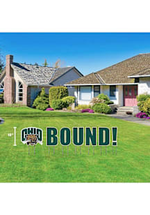 Ohio Bobcats Large Bound Yard Sign - Green