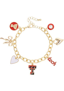 Texas Tech Red Raiders Enamel Icons Charm Womens Bracelet