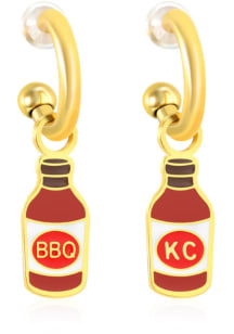 Kansas City EB &amp; Co BBQ Huggie Hoop Womens Earrings