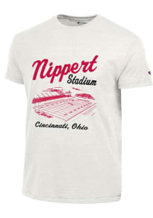 Cincinnati Bearcats White Champion Nippert Stadium Short Sleeve Fashion T Shirt