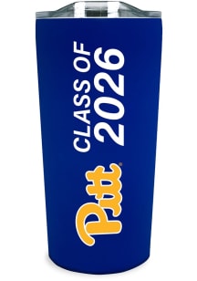 Blue Pitt Panthers 18oz Class of 2026 Soft Touch Stainless Steel Tumbler