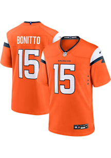 Nik Bonitto  Nike Denver Broncos Orange Home Football Jersey