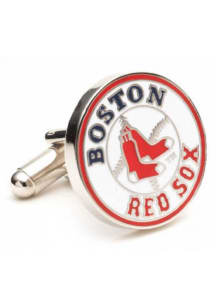 Boston Red Sox Silver Plated Mens Cufflinks