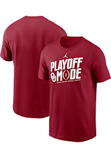 Nike Oklahoma Sooners Crimson 2025 CFP Playoff Mode Short Sleeve T Shirt