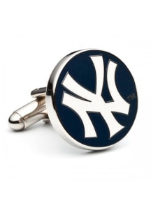New York Yankees Silver Plated Mens Cufflinks