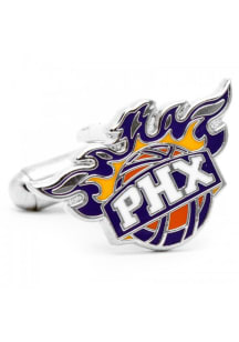 Phoenix Suns Silver Plated Mens Cufflinks