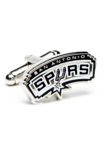 San Antonio Spurs Silver Plated Mens Cufflinks