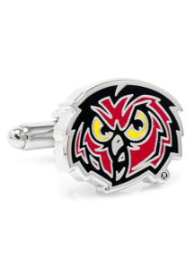 Temple Owls Silver Plated Mens Cufflinks