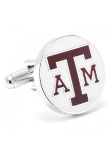 Texas A&amp;M Aggies Silver Plated Mens Cufflinks