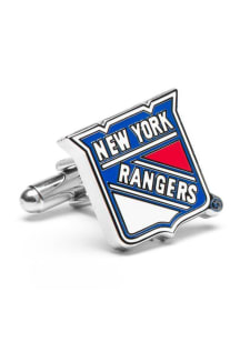 New York Rangers Silver Plated Mens Cufflinks