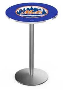 New York Mets Stainless Round Base Pub Table