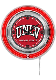 UNLV Runnin Rebels Double Neon Wall Clock