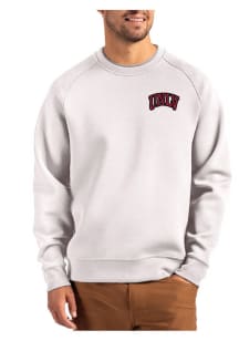 Mens USC Trojans Grey Cutter and Buck Roam Crew Sweatshirt