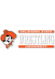 Oklahoma State Cowboys 6x2 Wrestling Auto Decal - Orange