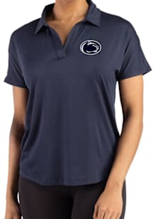 Cutter and Buck Penn State Nittany Lions Womens Navy Blue Coastline Short Sleeve Polo Shirt